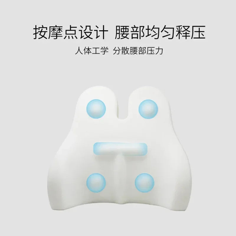 Memory Foam Gel Cushion Waist Lumbar Support Pillow Spine Coccyx Protect Orthopedic Car Seat Office Sofa Back Cushion