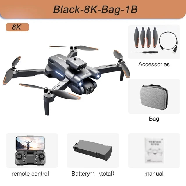 Xiaomi S1S Mini 6K HD Dual Camera Drone Visual Obstacle Avoidance Brushless Motor GPS 5G WIFI RC Dron Mi E99 4K FPV Quadcopter