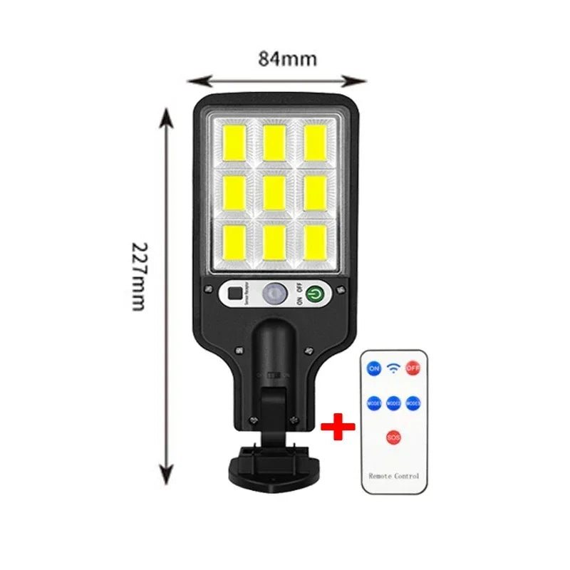 Solar Street Lights Outdoor 2500W Solar Lamp With 3 Light Mode Waterproof Motion Sensor Security Lamp for Garden Patio Path Yard