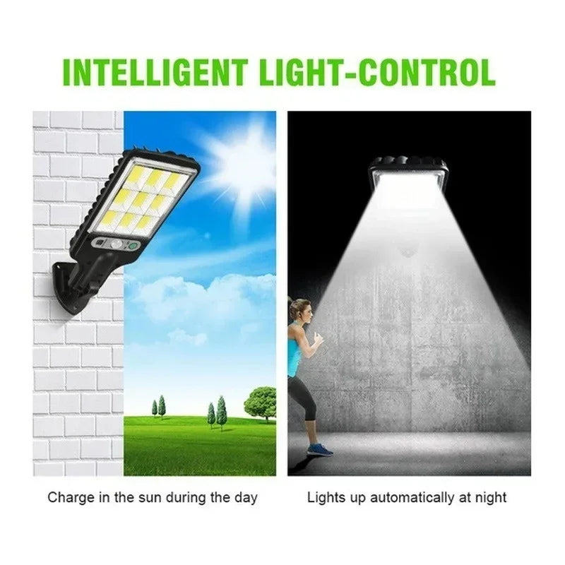 Solar Street Lights Outdoor 2500W Solar Lamp With 3 Light Mode Waterproof Motion Sensor Security Lamp for Garden Patio Path Yard