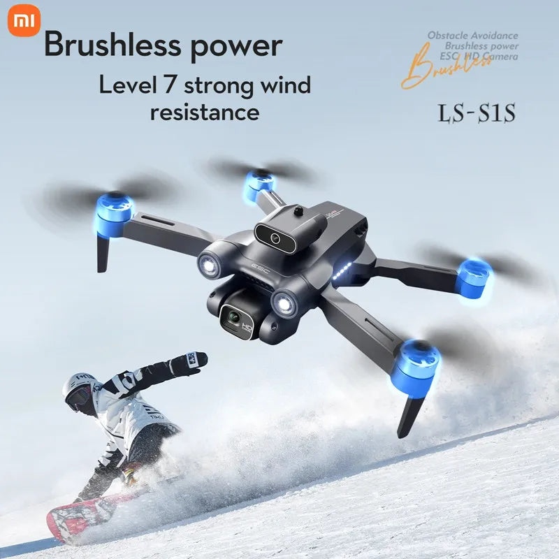 Xiaomi S1S Mini 6K HD Dual Camera Drone Visual Obstacle Avoidance Brushless Motor GPS 5G WIFI RC Dron Mi E99 4K FPV Quadcopter