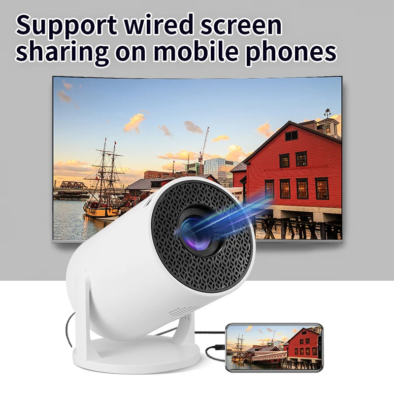 Salange M10 Smart Projector MINI Portable WIFI Wireless Same Screen for SAMSUNG Android Apple Phones Home Cinema Support 1080P