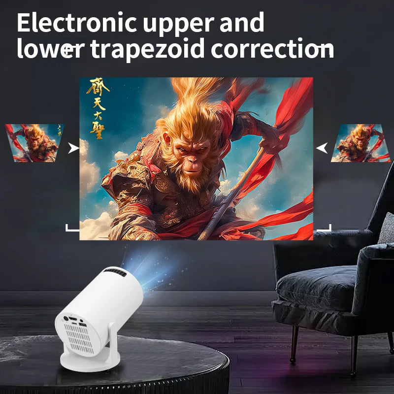 Salange M10 Smart Projector MINI Portable WIFI Wireless Same Screen for SAMSUNG Android Apple Phones Home Cinema Support 1080P