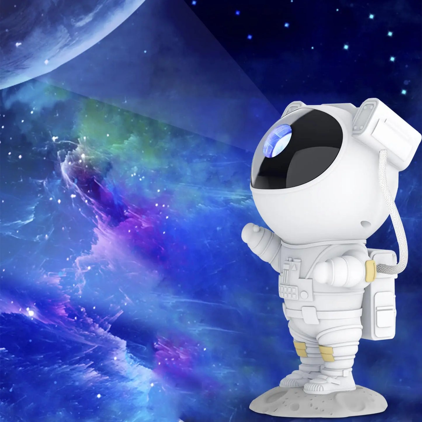 Star Projector Galaxy Night Light - Astronaut Space Projector, Starry Nebula Ceiling LED Lamp with Timer and Remote