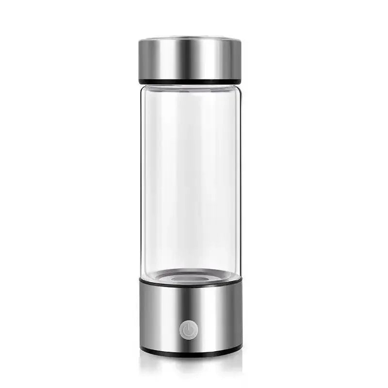 Hydrogen-Rich Water Cup Electric Water Generator Bottle Dual Chamber Filter Cups Antioxidant Water Bottle Titanium Quality Glass