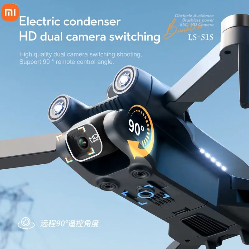 Xiaomi S1S Mini 6K HD Dual Camera Drone Visual Obstacle Avoidance Brushless Motor GPS 5G WIFI RC Dron Mi E99 4K FPV Quadcopter